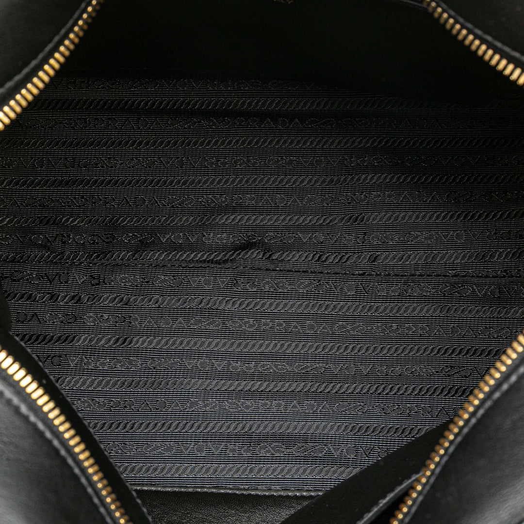 Prada Saffiano and City Veau Esplanade Bag Gris