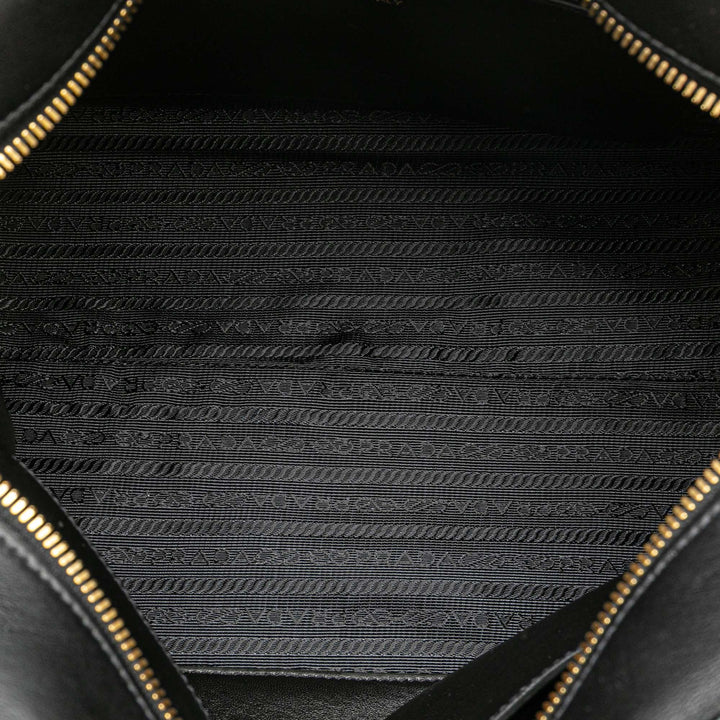 Prada Saffiano and City Veau Esplanade Bag Gris