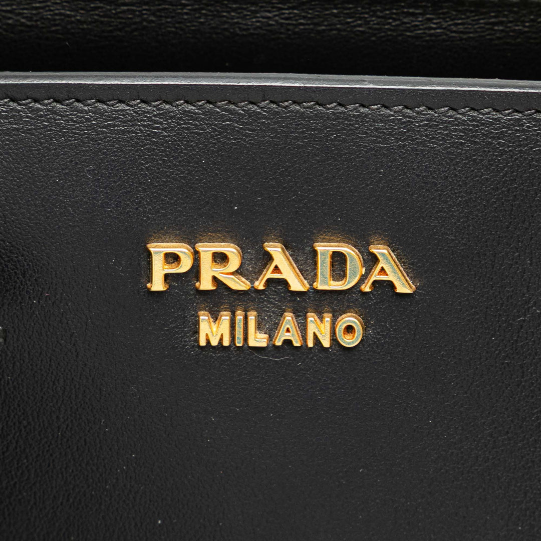 Prada Saffiano and City Veau Esplanade Bag Gris
