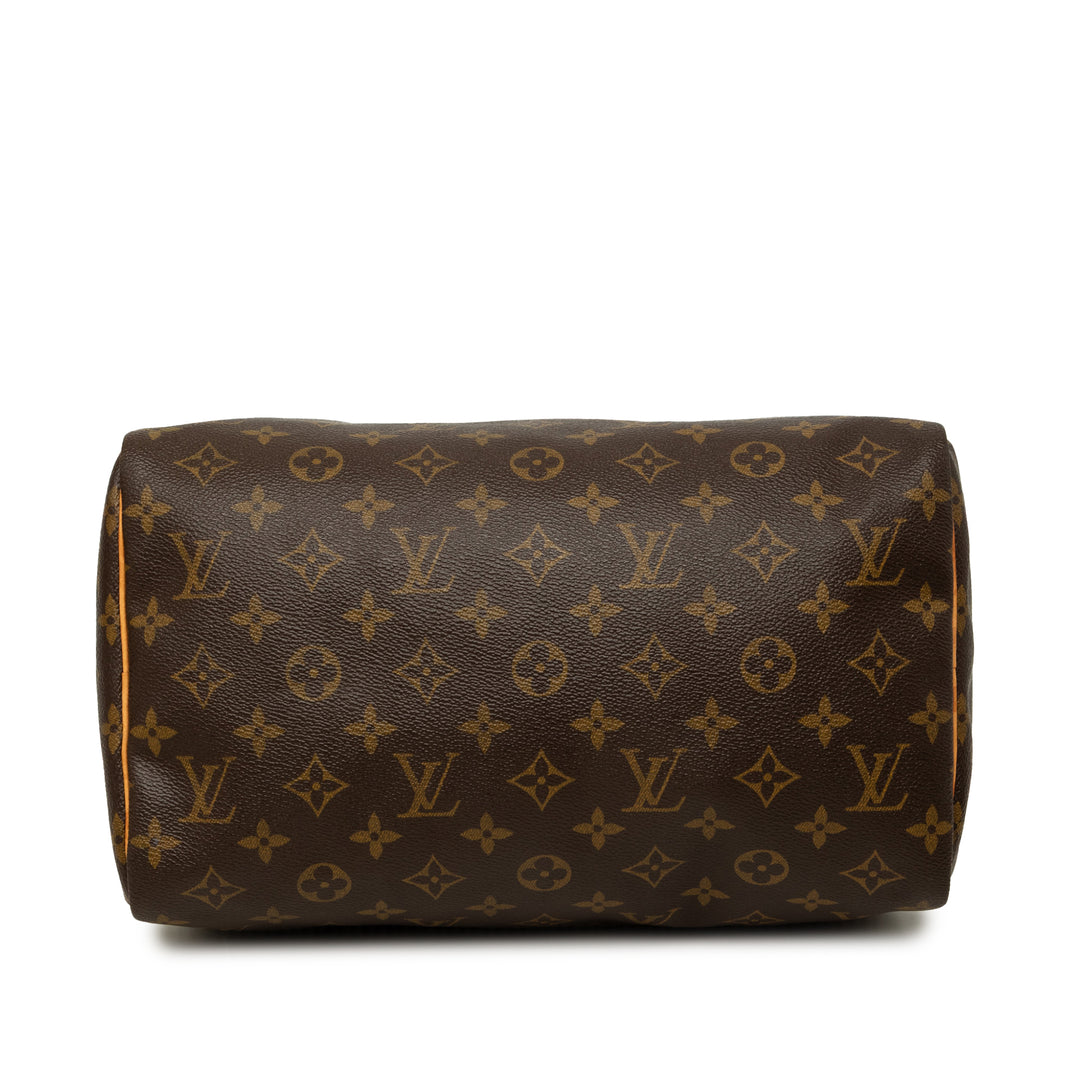 Louis Vuitton Speedy 30 Monogram Marron – vue 3 – GABY PARIS