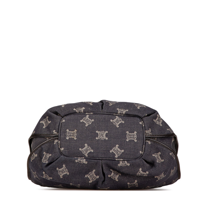 Denim Macadam Bittersweet Hobo Bag Brown - Gaby Paris