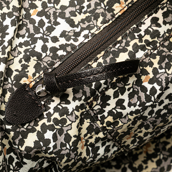Denim Macadam Bittersweet Hobo Bag Brown - Gaby Paris