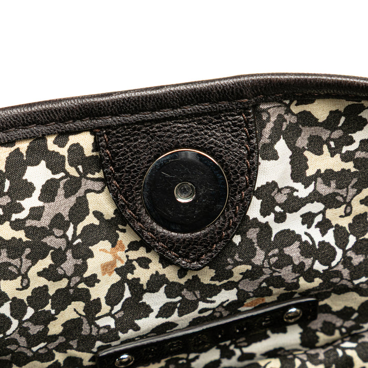 Denim Macadam Bittersweet Hobo Bag Brown - Gaby Paris