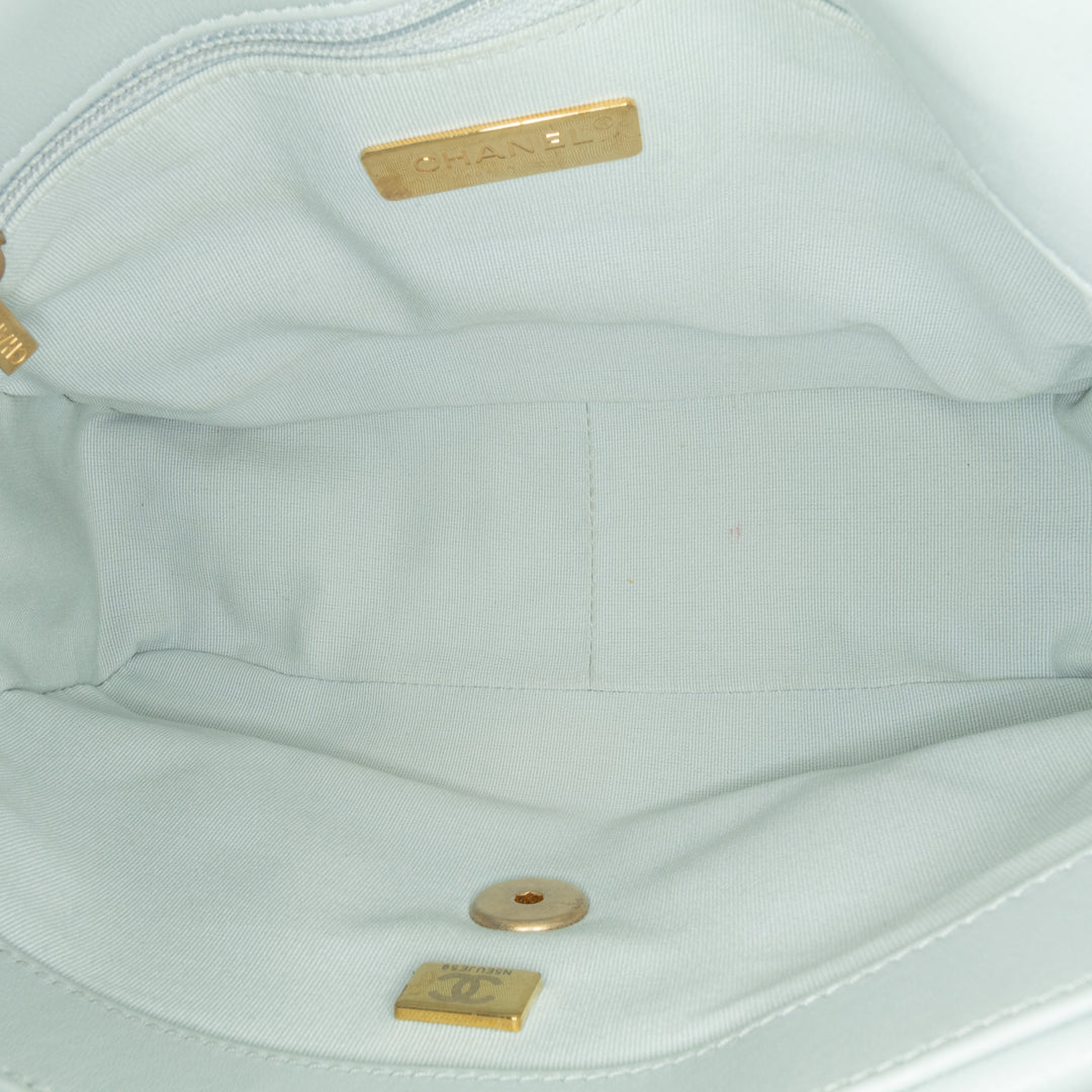 Medium Lambskin 19 Flap Gray - Gaby Paris