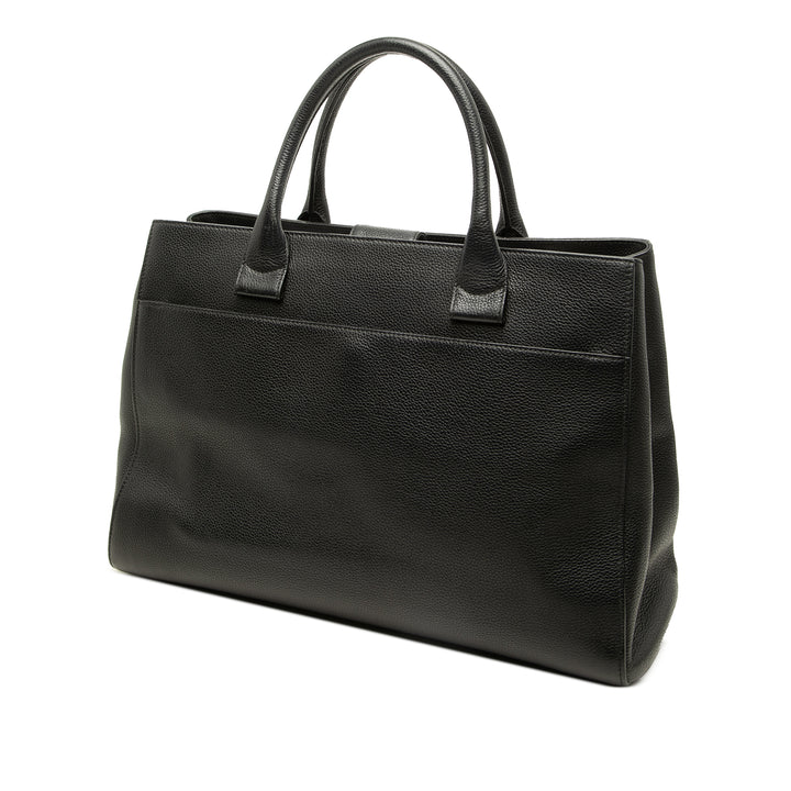Chanel grainé Neo Executive Cabas Moyen Cuir de veau grainé Noir – vue 2 – GABY PARIS