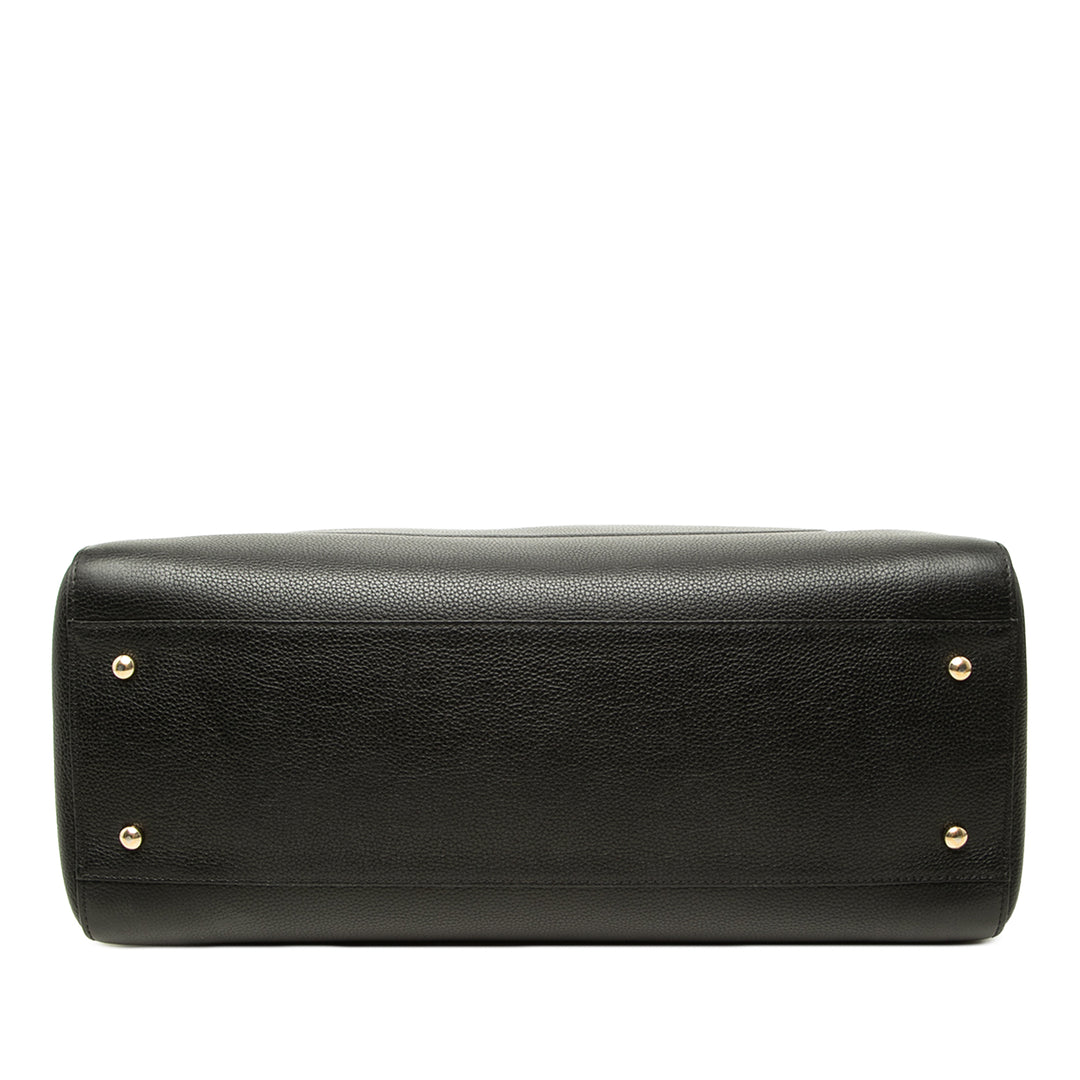 Chanel grainé Neo Executive Cabas Moyen Cuir de veau grainé Noir – vue 3 – GABY PARIS