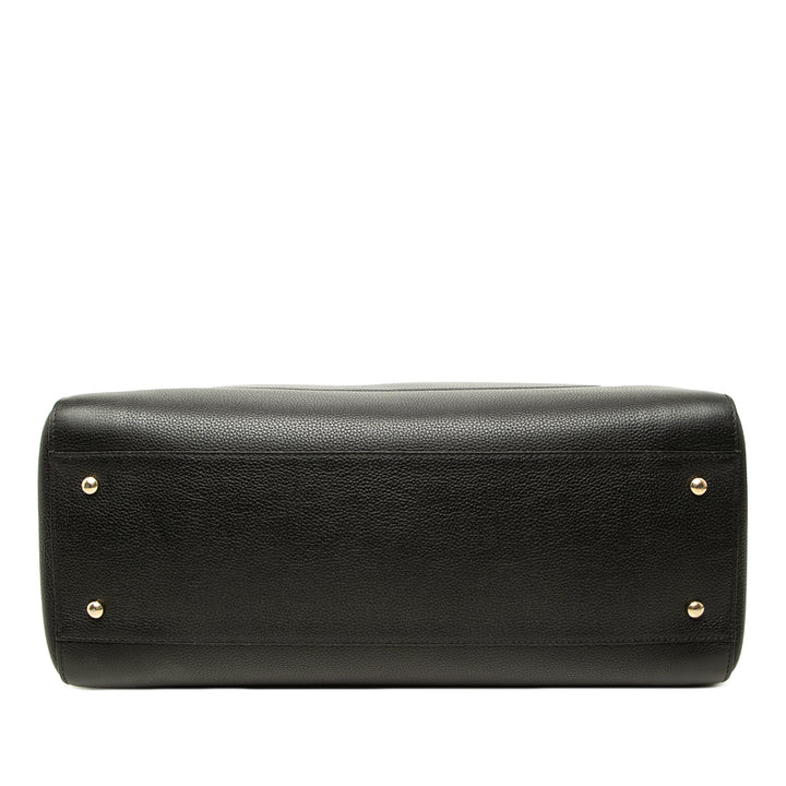 Chanel grainé Neo Executive Cabas Moyen Cuir de veau grainé Noir – vue 3 – GABY PARIS