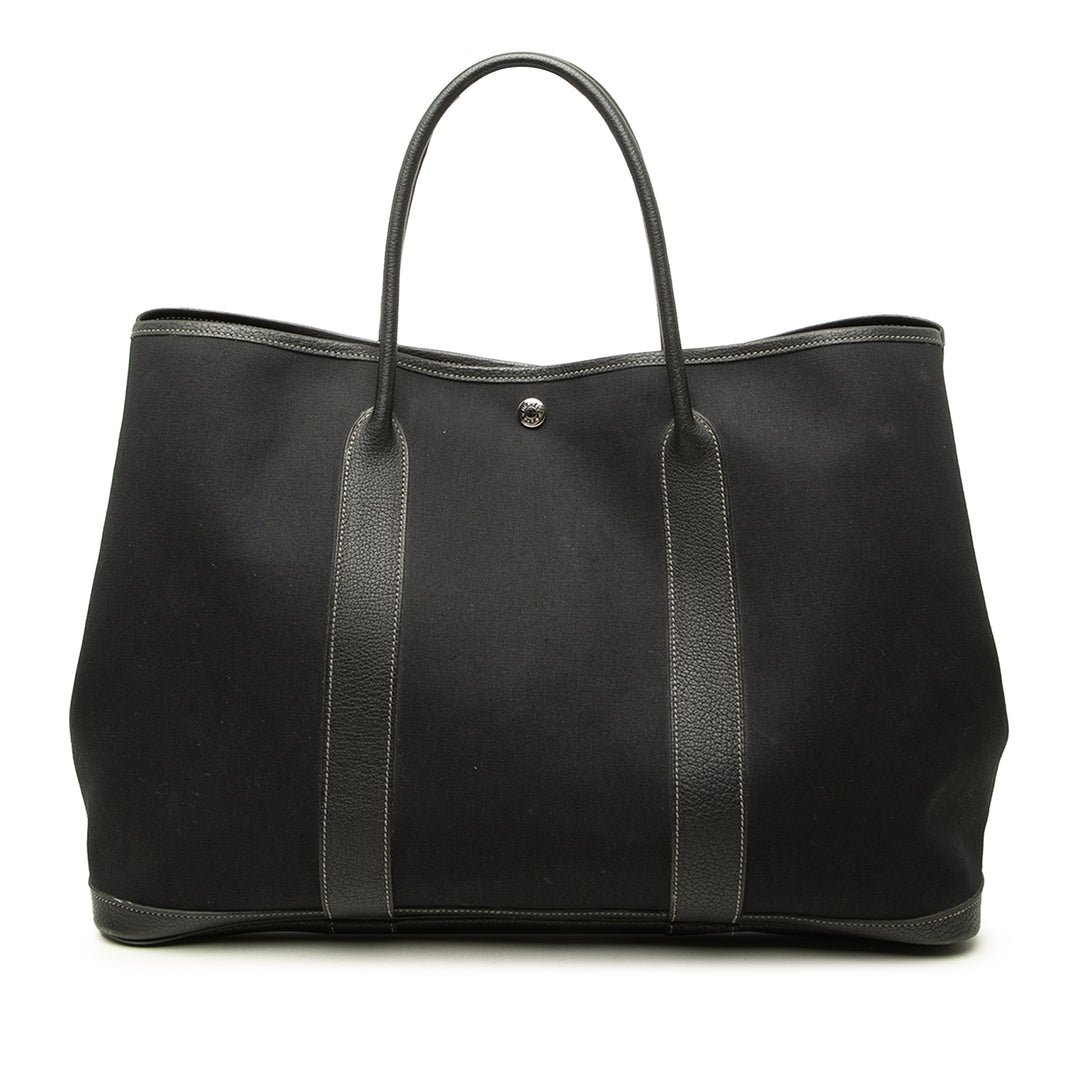 Hermès Cabas Negonda Garden Party 39 Noir – vue principale – GABY PARIS