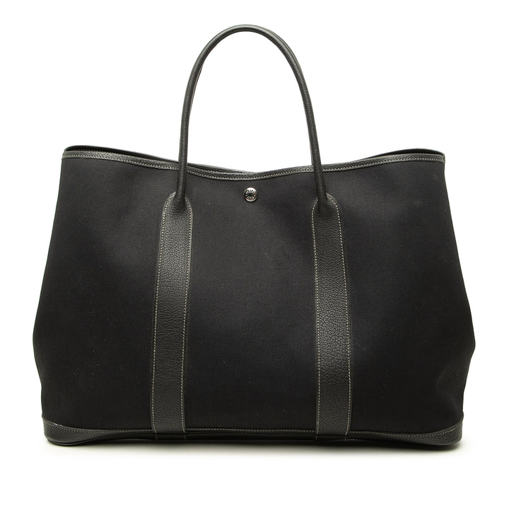 Hermès Cabas Negonda Garden Party 39 Noir – vue principale – GABY PARIS