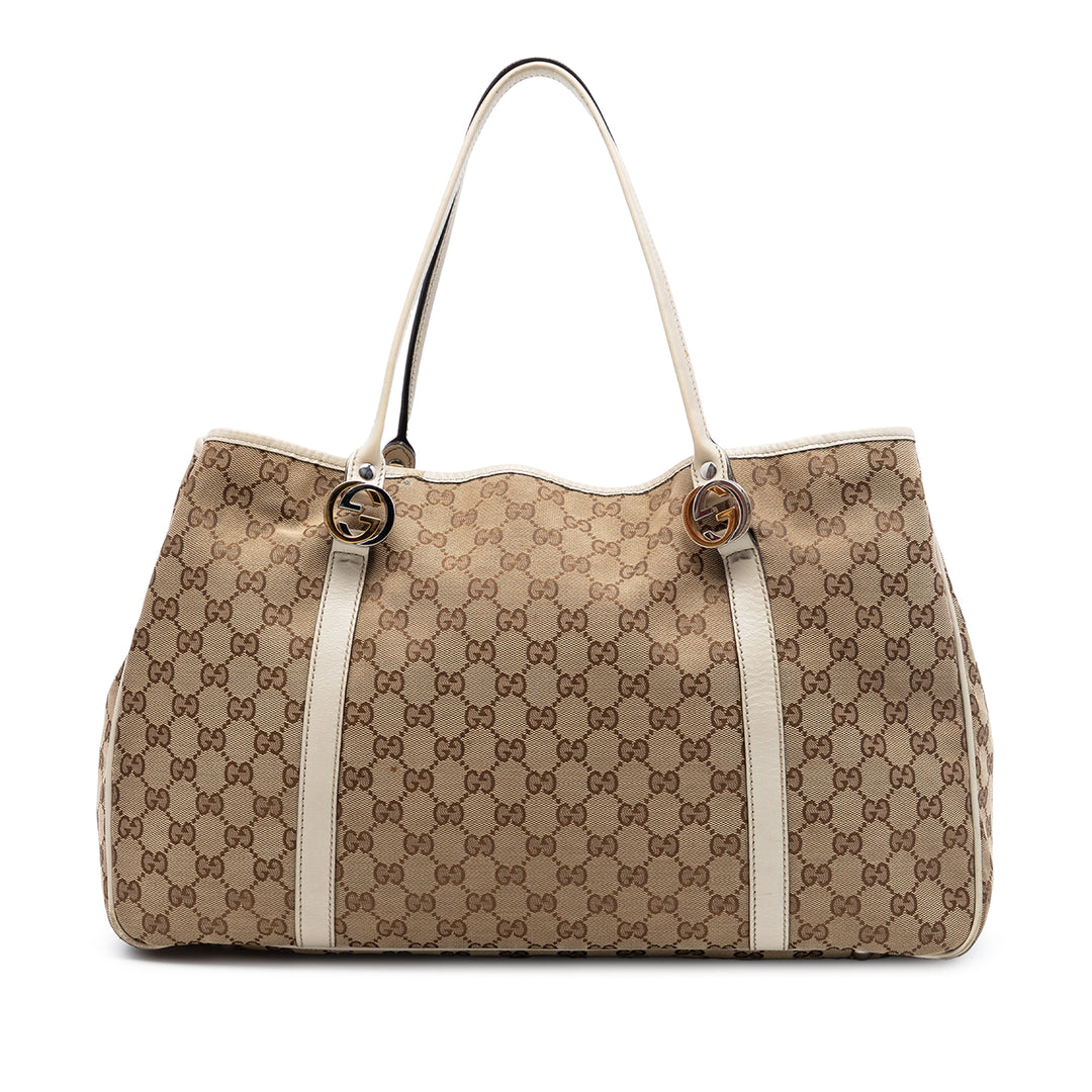 Gucci Large GG Toile Twins Cabas