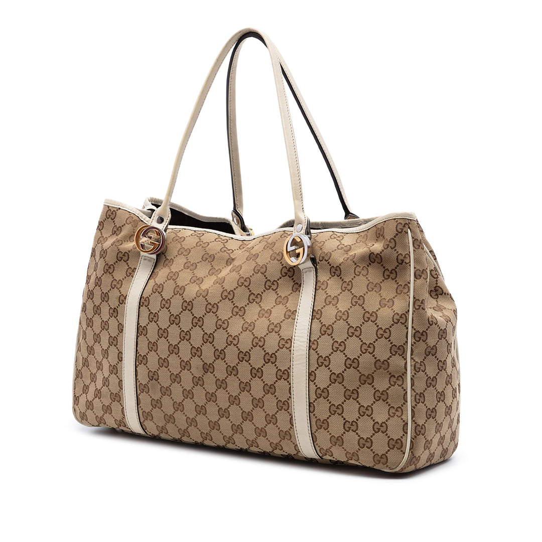 Gucci Large GG Toile Twins Cabas