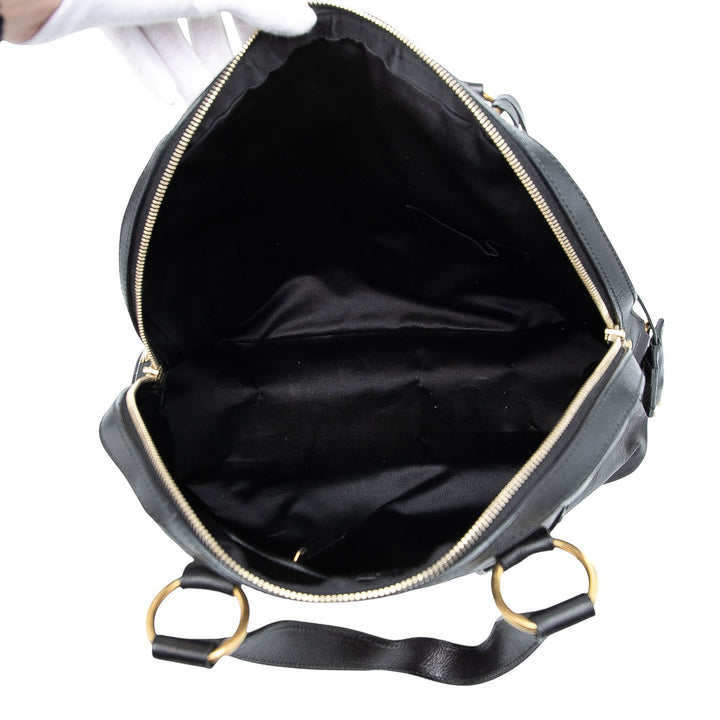 Saint Laurent Oversized Cuir Muse Sac à main Noir – GABY PARIS Authentique