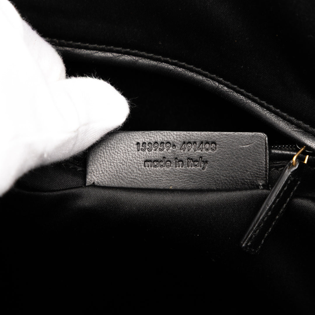 Saint Laurent Oversized Cuir Muse Sac à main Noir – GABY PARIS Authentique