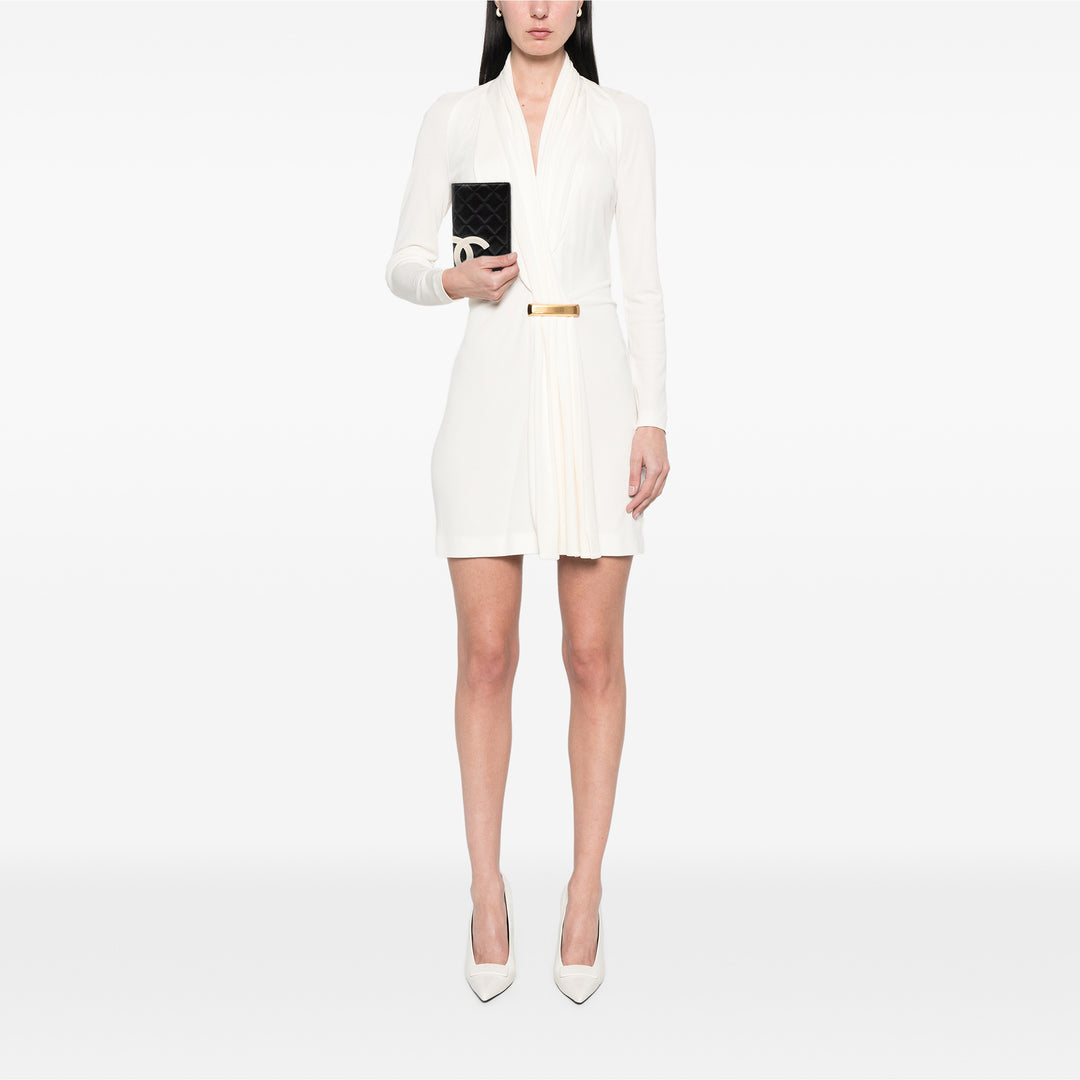 Chanel Matelassé Cuir d’agneau Cambon Ligne Bifold Portefeuille