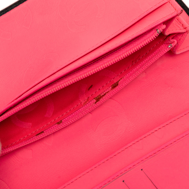 Chanel Matelassé Cuir d’agneau Cambon Ligne Bifold Portefeuille