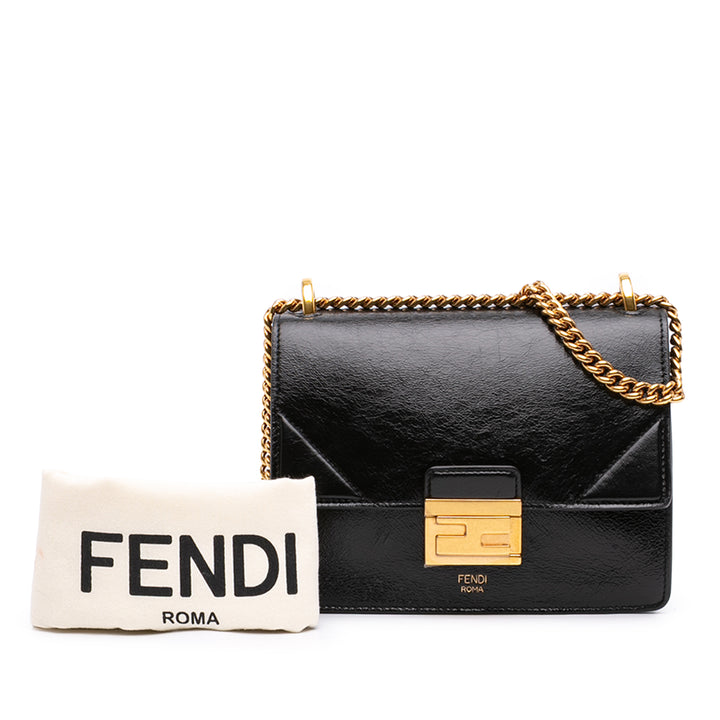 Fendi Small Cuir Kan U Sac porté croisé