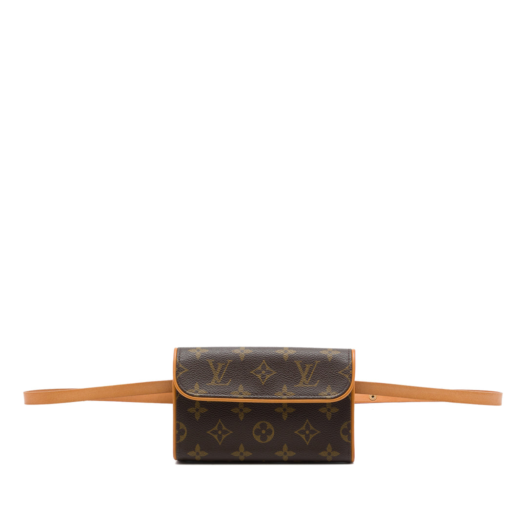 Louis Vuitton Pochette Florentine Monogram Marron – vue principale – GABY PARIS