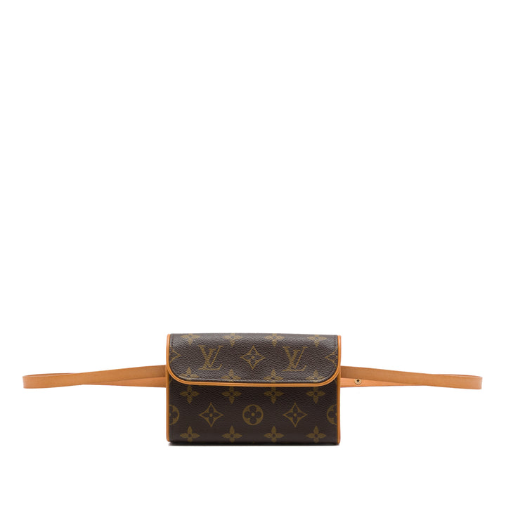 Louis Vuitton Pochette Florentine Monogram Marron – vue principale – GABY PARIS