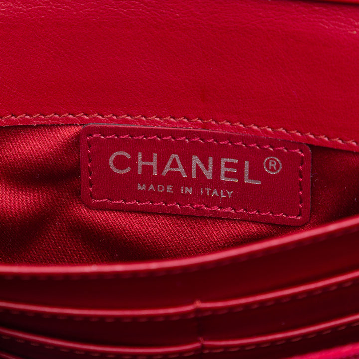 Chanel CC Matelassé Brilliant East West Wallet on Chain Rouge – vue 5 – GABY PARIS