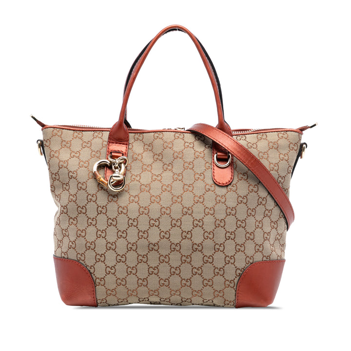 Gucci GG Toile Heart Bit Sac