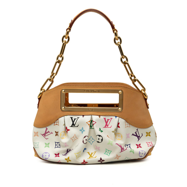 Louis Vuitton Judy PM Monogram Multicolore Blanc – vue principale – GABY PARIS