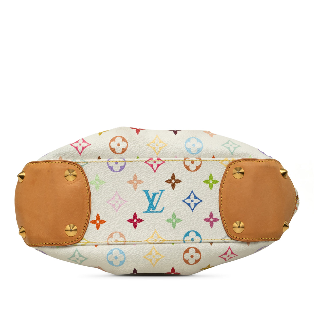 Louis Vuitton Judy PM Monogram Multicolore Blanc – vue 3 – GABY PARIS
