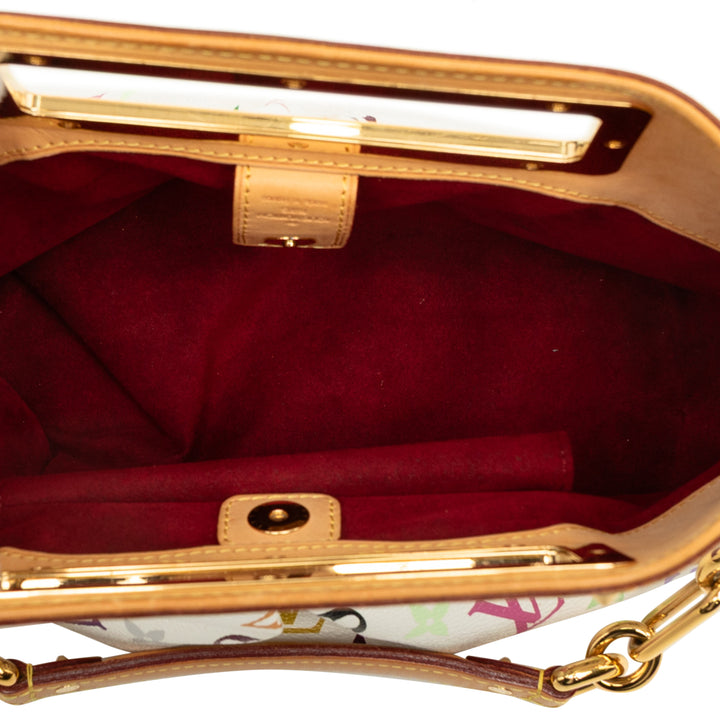 Louis Vuitton Judy PM Monogram Multicolore Blanc – vue 4 – GABY PARIS