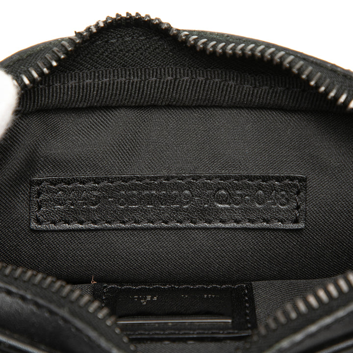 Fendi Mini Zucchino Toile Zip Sac porté croisé