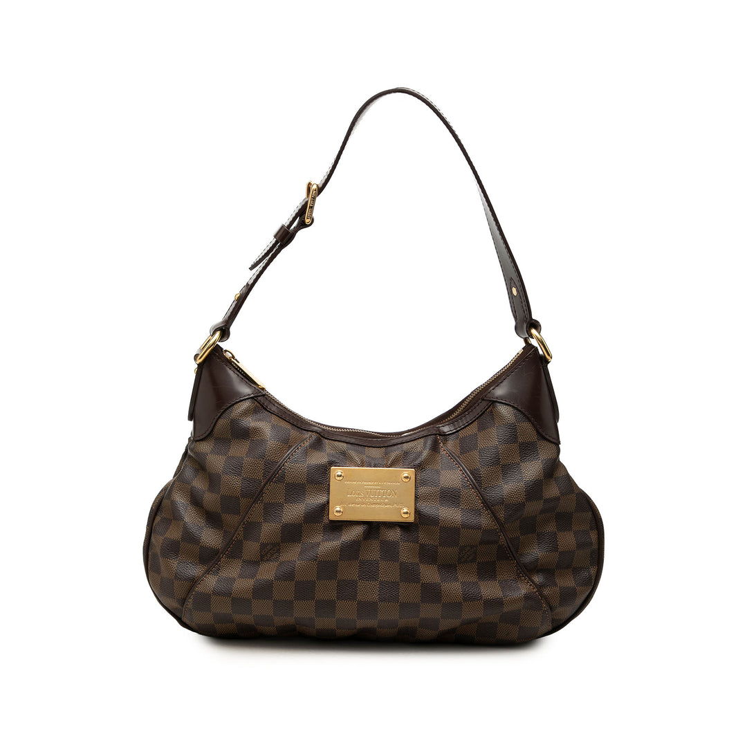 Louis Vuitton Sac porté épaule Thames Damier Ébène GM Marron – vue principale – GABY PARIS