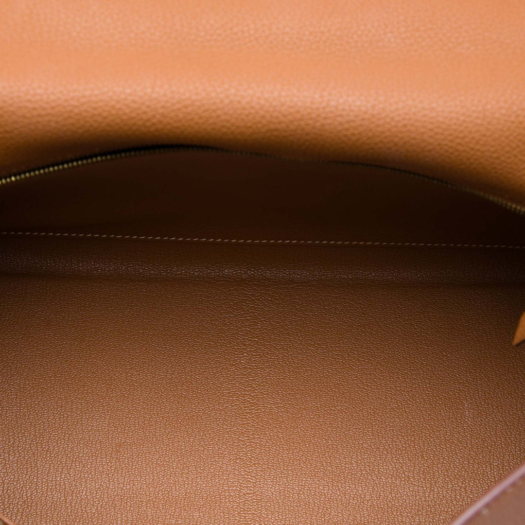 Hermès Sac à main Kelly II Retourne 32 Togo Marron – vue 4 – GABY PARIS