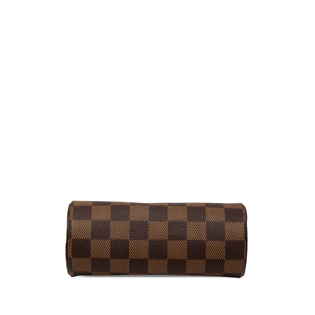 Papillon Pochette Damier Ébène Marron