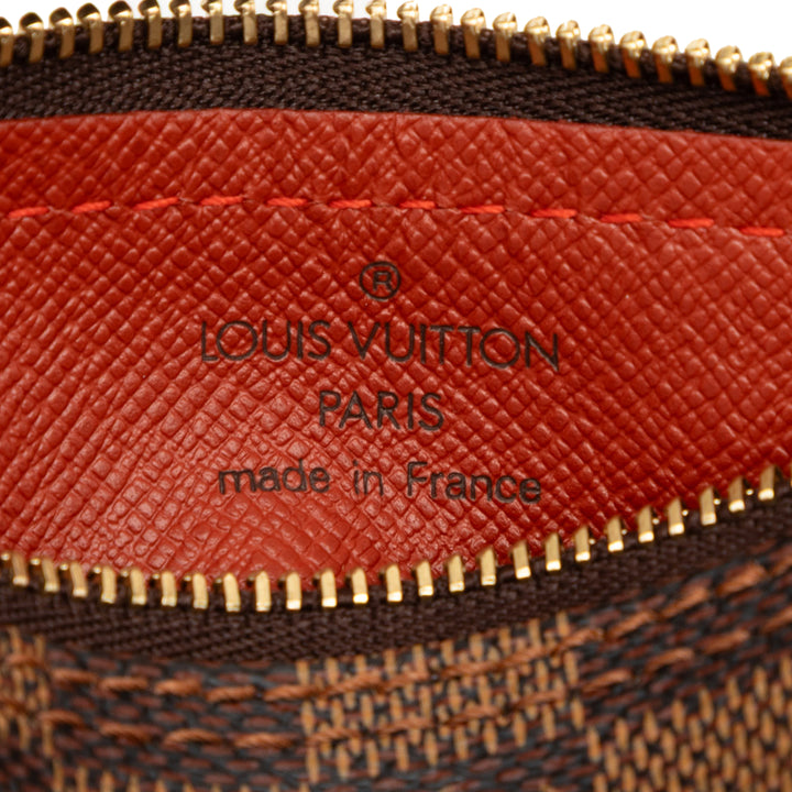 Papillon Pochette Damier Ébène Marron