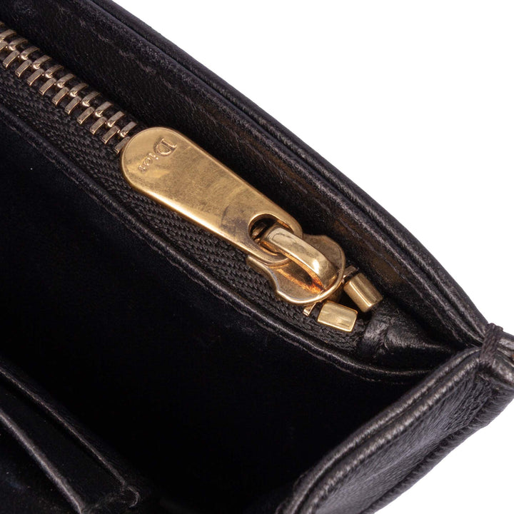 Calfskin Studded Diorama Wallet on Chain Black - Gaby Paris