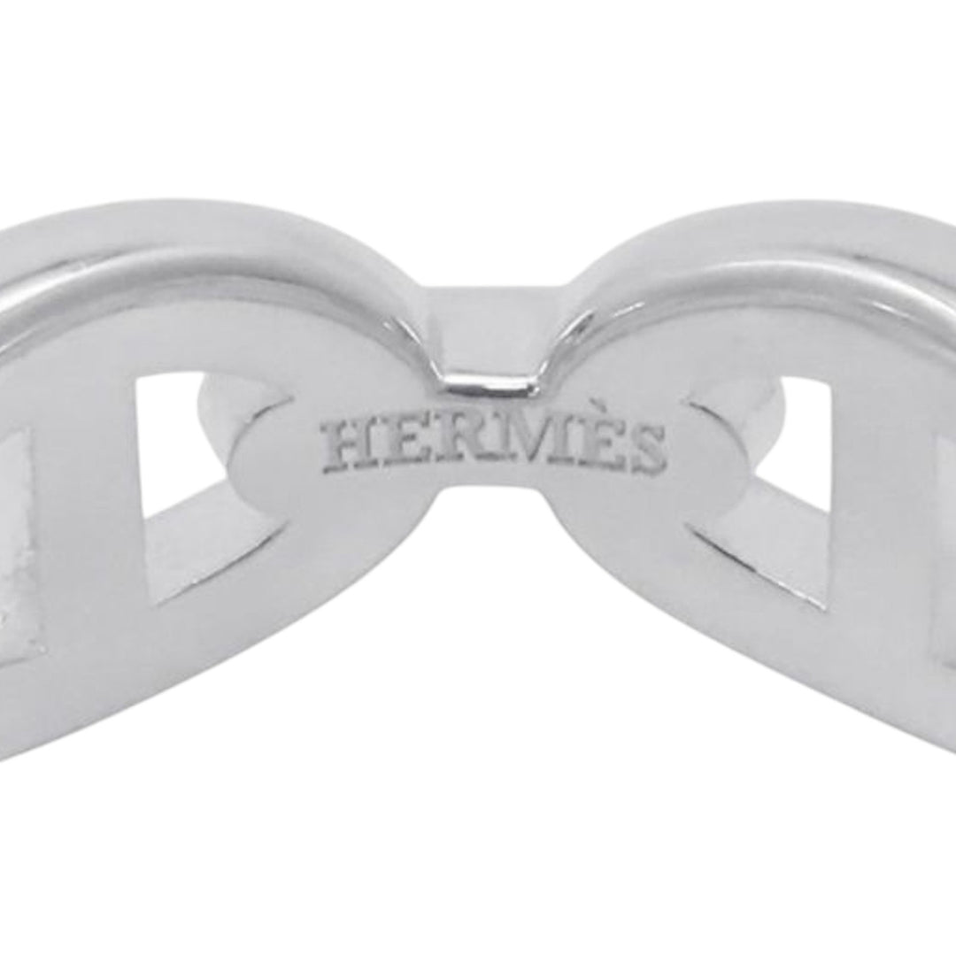 Hermès Sterling Argenté Chaine d'Ancre Enchainee Bague Argenté