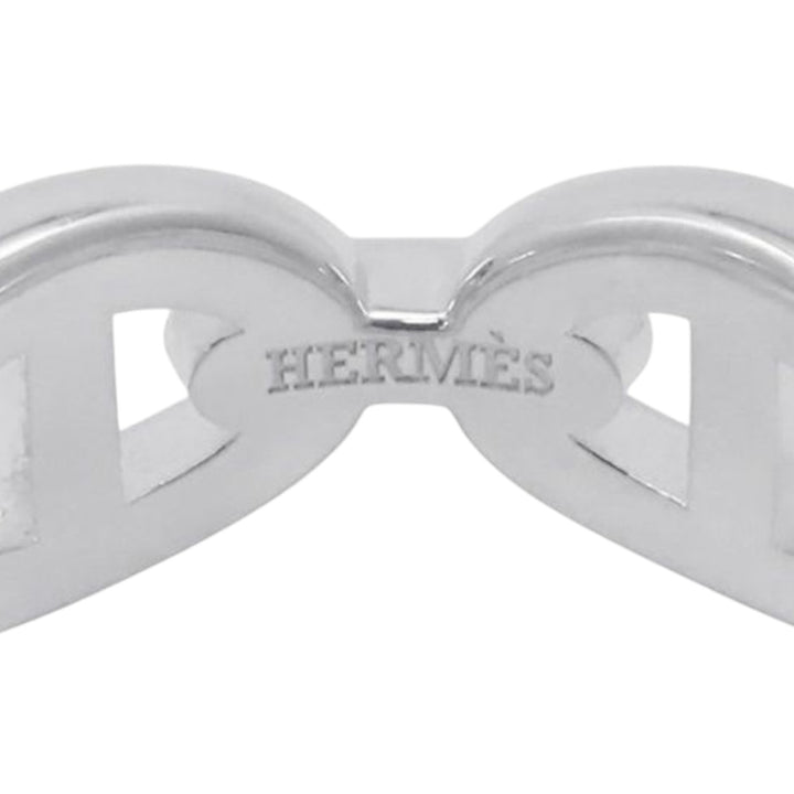 Hermès Sterling Argenté Chaine d'Ancre Enchainee Bague Argenté