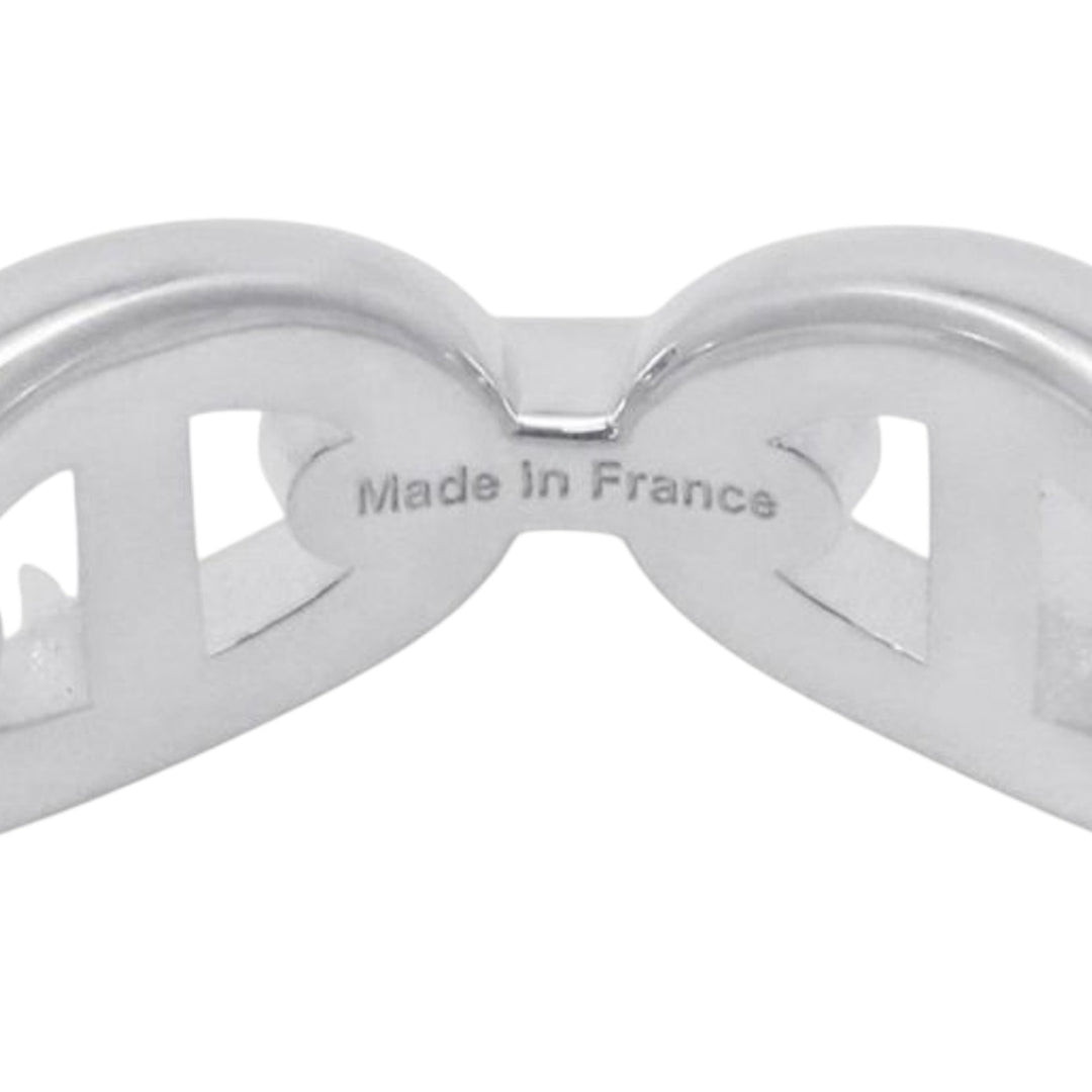 Hermès Sterling Argenté Chaine d'Ancre Enchainee Bague Argenté