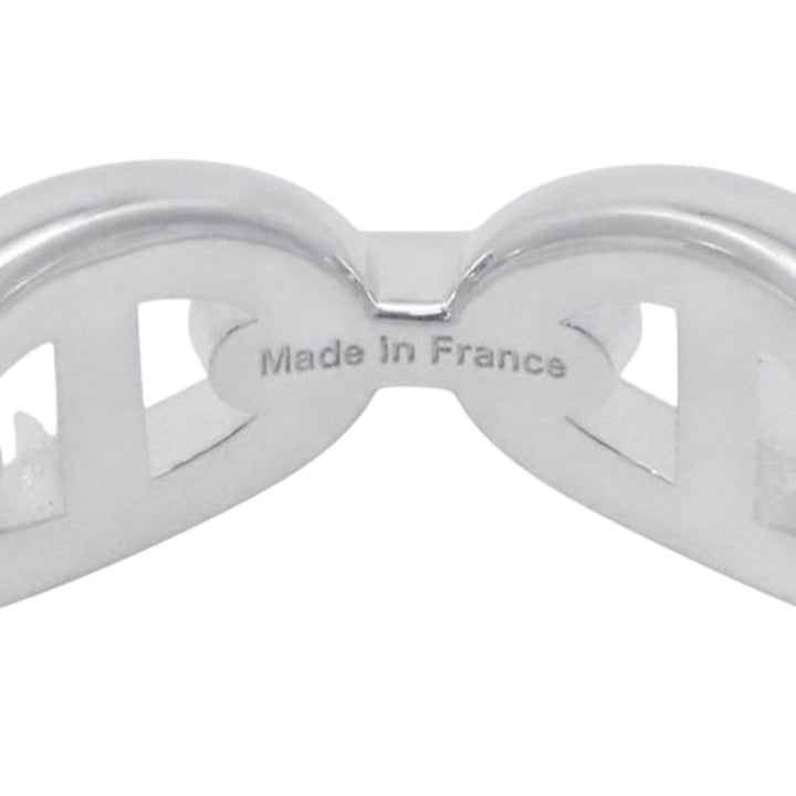 Hermès Sterling Argenté Chaine d'Ancre Enchainee Bague Argenté