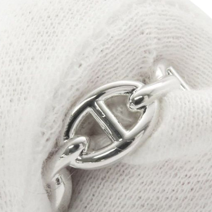 Hermès Sterling Argenté Chaine d'Ancre Enchainee Bague Argenté