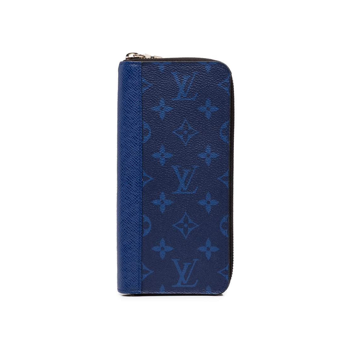 Louis Vuitton Taigarama Zippy Vertical Portefeuille Monogram Bleu