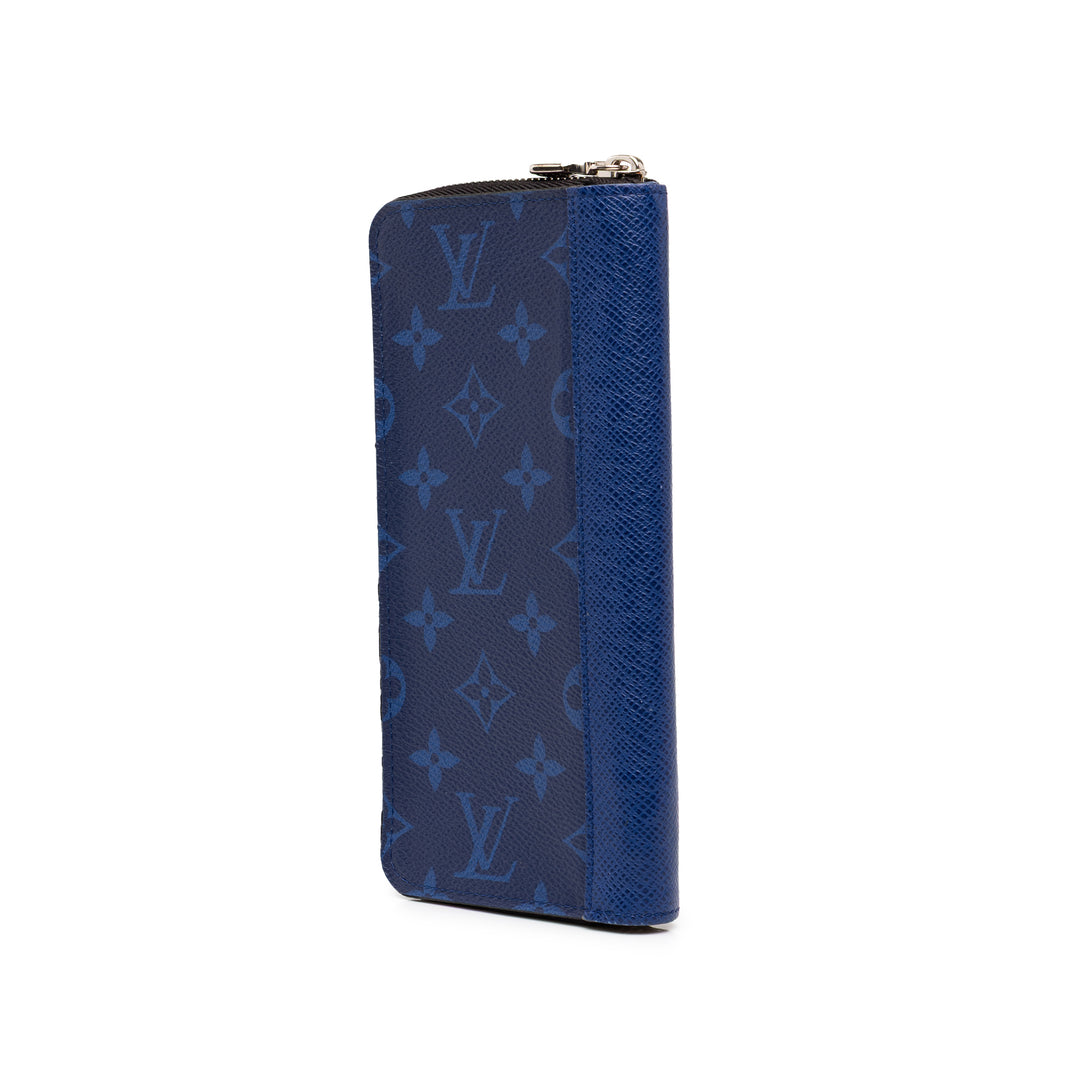 Louis Vuitton Taigarama Zippy Vertical Portefeuille Monogram Bleu