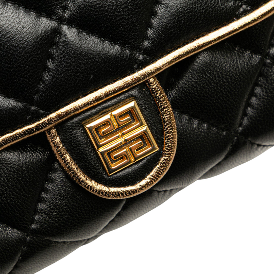 Givenchy Mini Quilted Cuir Top Handle Bag Noir