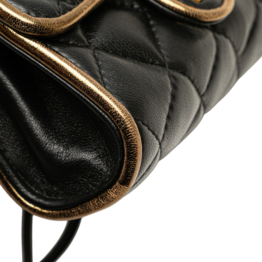 Givenchy Mini Quilted Cuir Top Handle Bag Noir