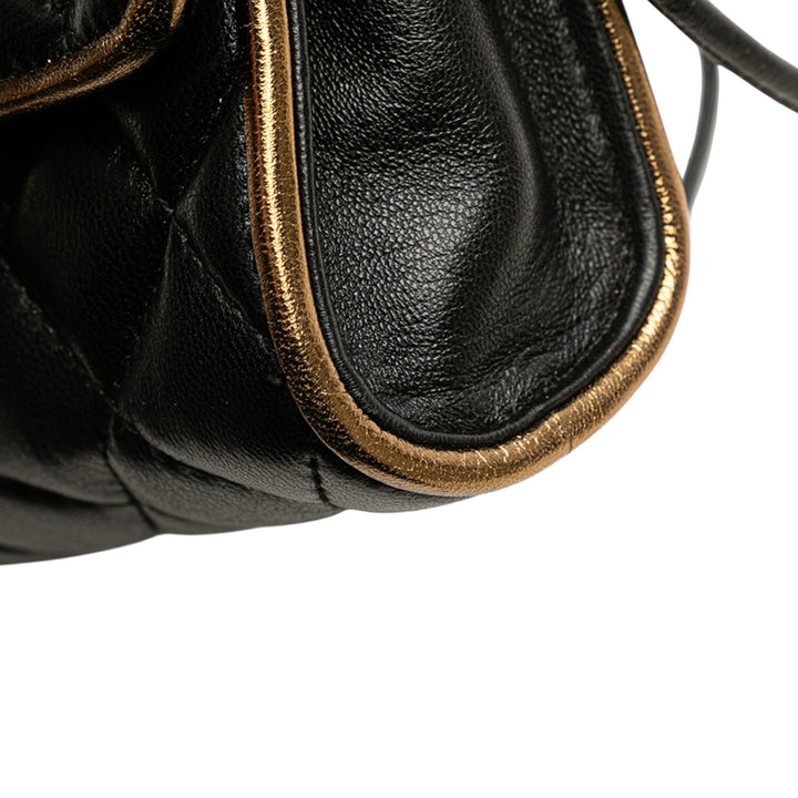 Givenchy Mini Quilted Cuir Top Handle Bag Noir