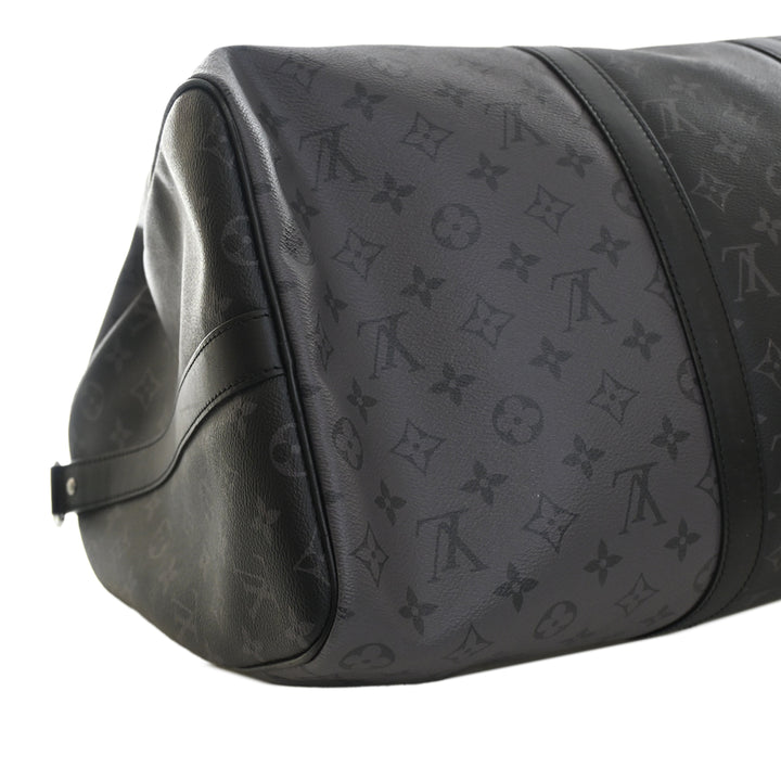 Reverse Keepall Bandouliere 50 Monogram Eclipse Noir