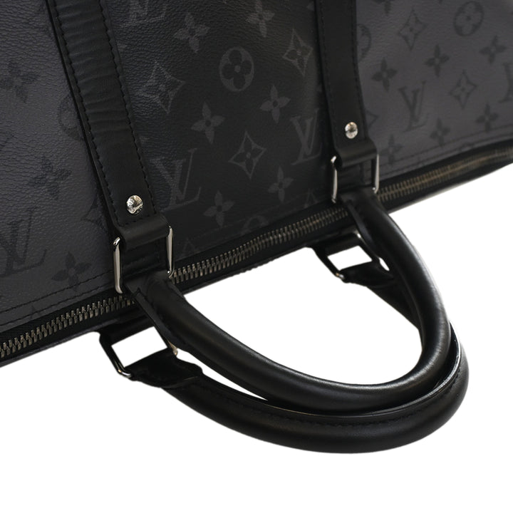 Reverse Keepall Bandouliere 50 Monogram Eclipse Noir