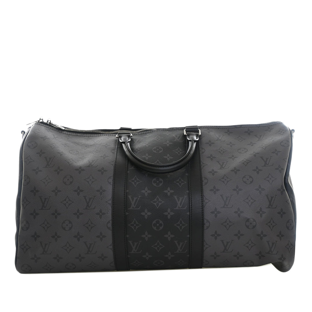 Reverse Keepall Bandouliere 50 Monogram Eclipse Noir