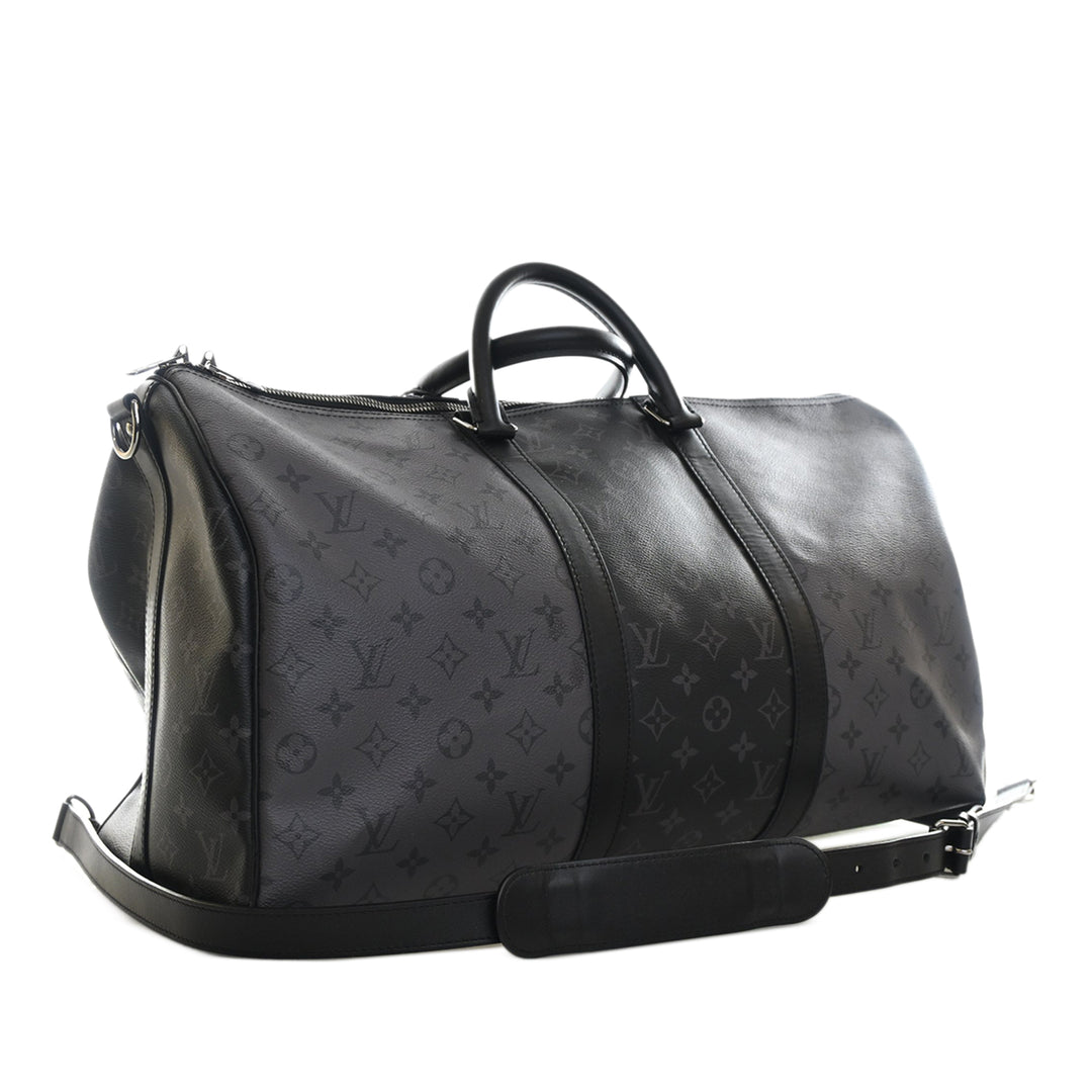 Reverse Keepall Bandouliere 50 Monogram Eclipse Noir