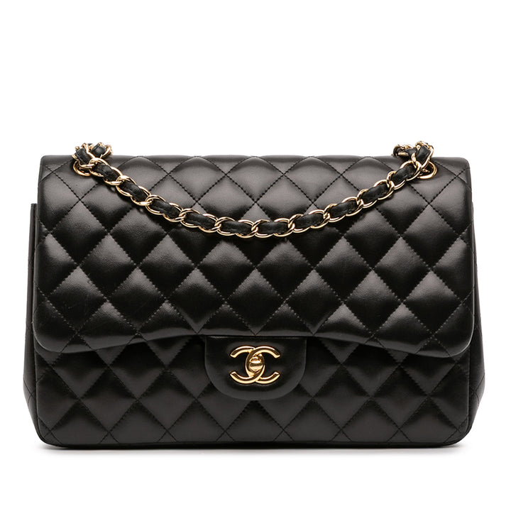 Chanel Jumbo Classic Cuir d’agneau Double rabat