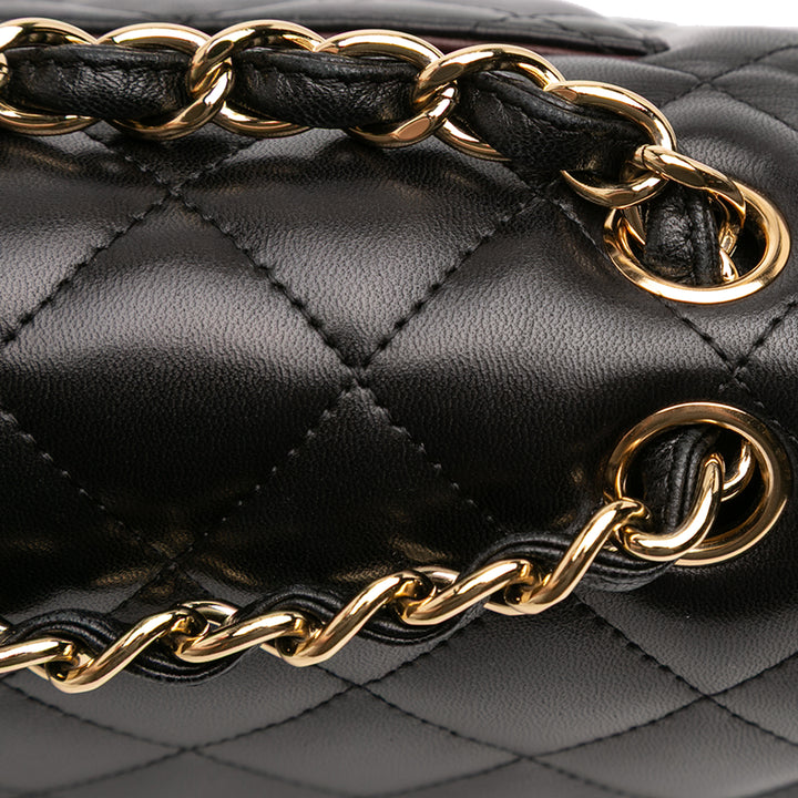 Chanel Jumbo Classic Cuir d’agneau Double rabat