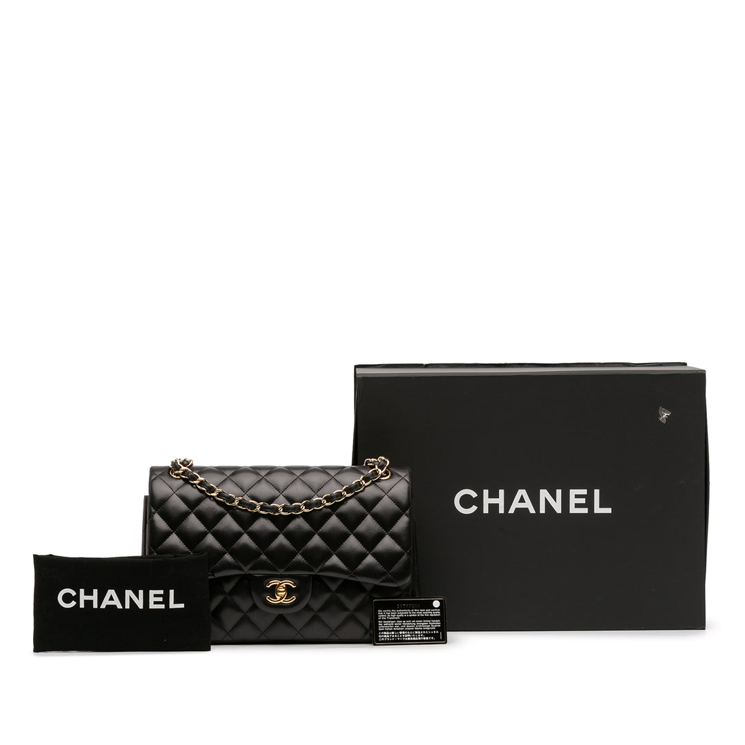 Chanel Jumbo Classic Cuir d’agneau Double rabat